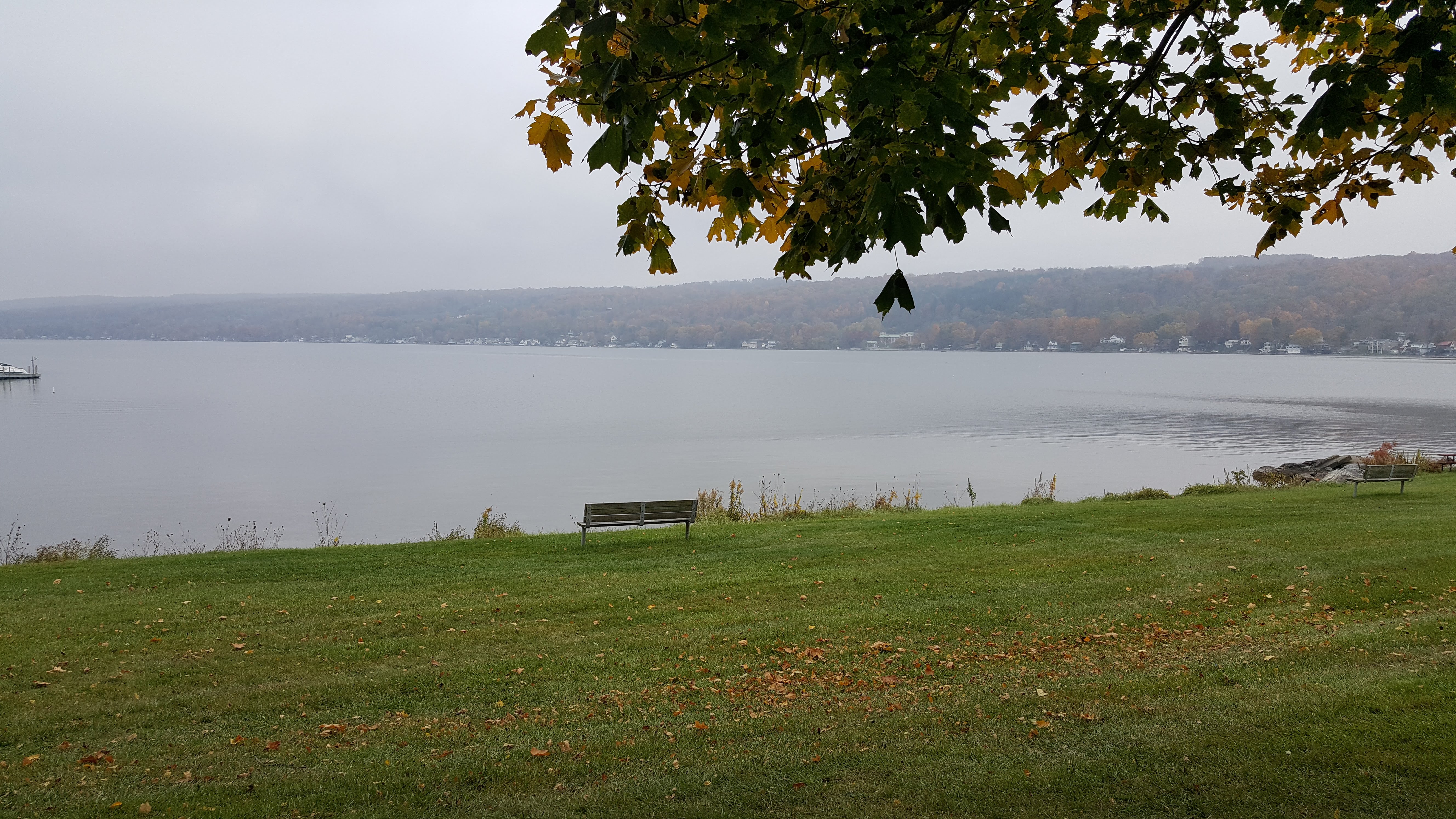 Keuka Lake Bluff in the autumn